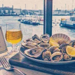 Meilleurs restaurants à Brest : fruits de mer et cidre sur table