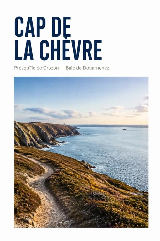 Sentier du cap de la Chèvre sur l’ile de crozon face à la baie de Douarnenez