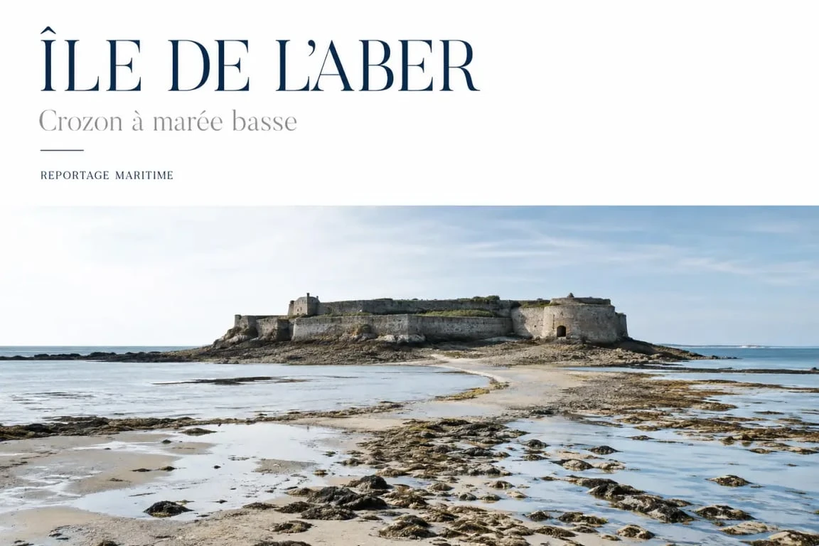 Île de l’Aber sur l’ile de crozon accessible à marée basse