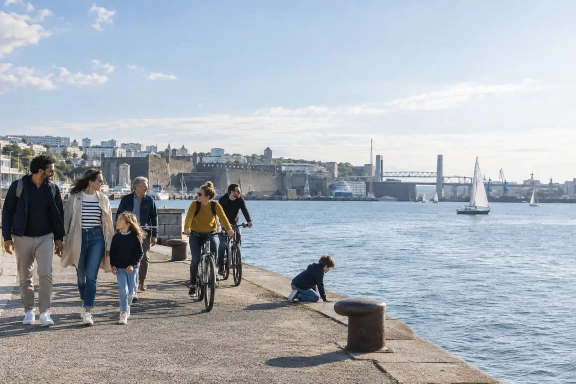 Activité Brest en famille au bord de la rade