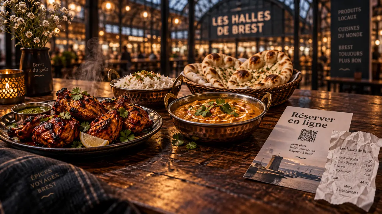 Restaurants indiens à Brest : deux plats et réservation en ligne