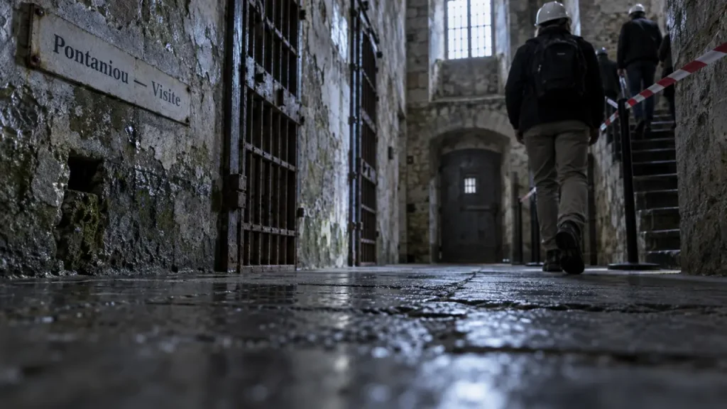 Visiter pontaniou Brest : couloir de l’ancienne prison, visite guidée avant travaux 2026