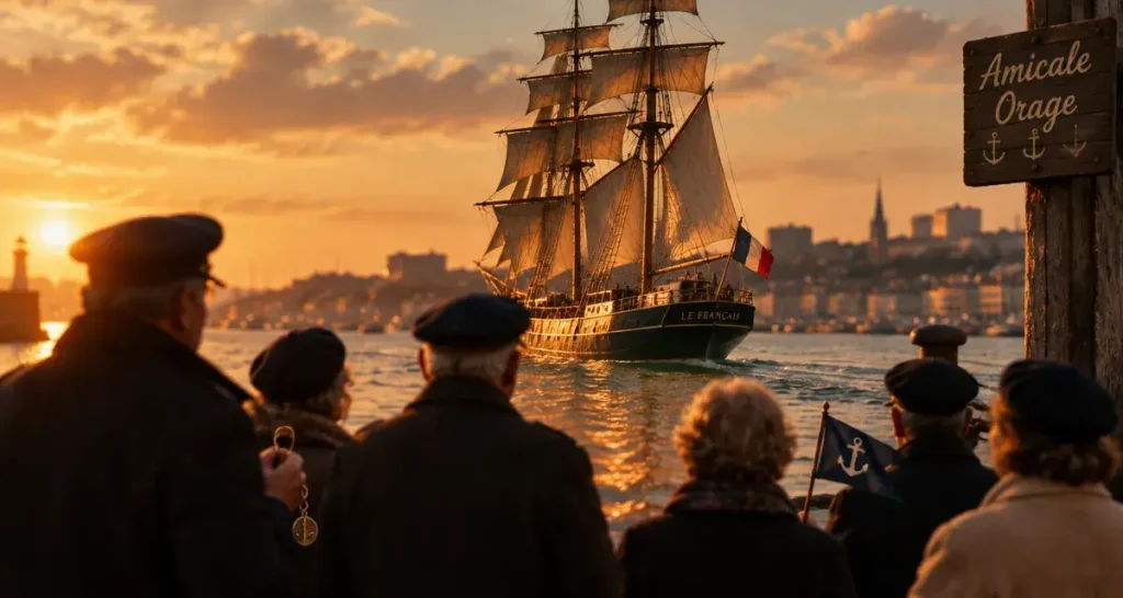 Les anciens marins du TCD Orage en sortie sur la rade de Brest