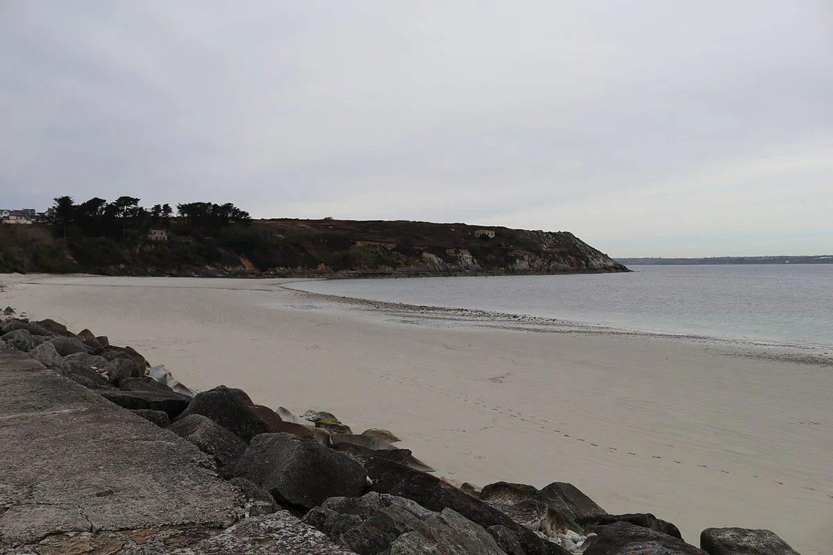 La plage du Corréjou le long du Sillon de Camaret-sur-Mer
