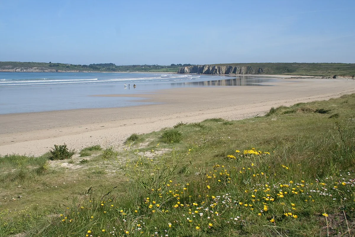La plage de Goulien à Crozon